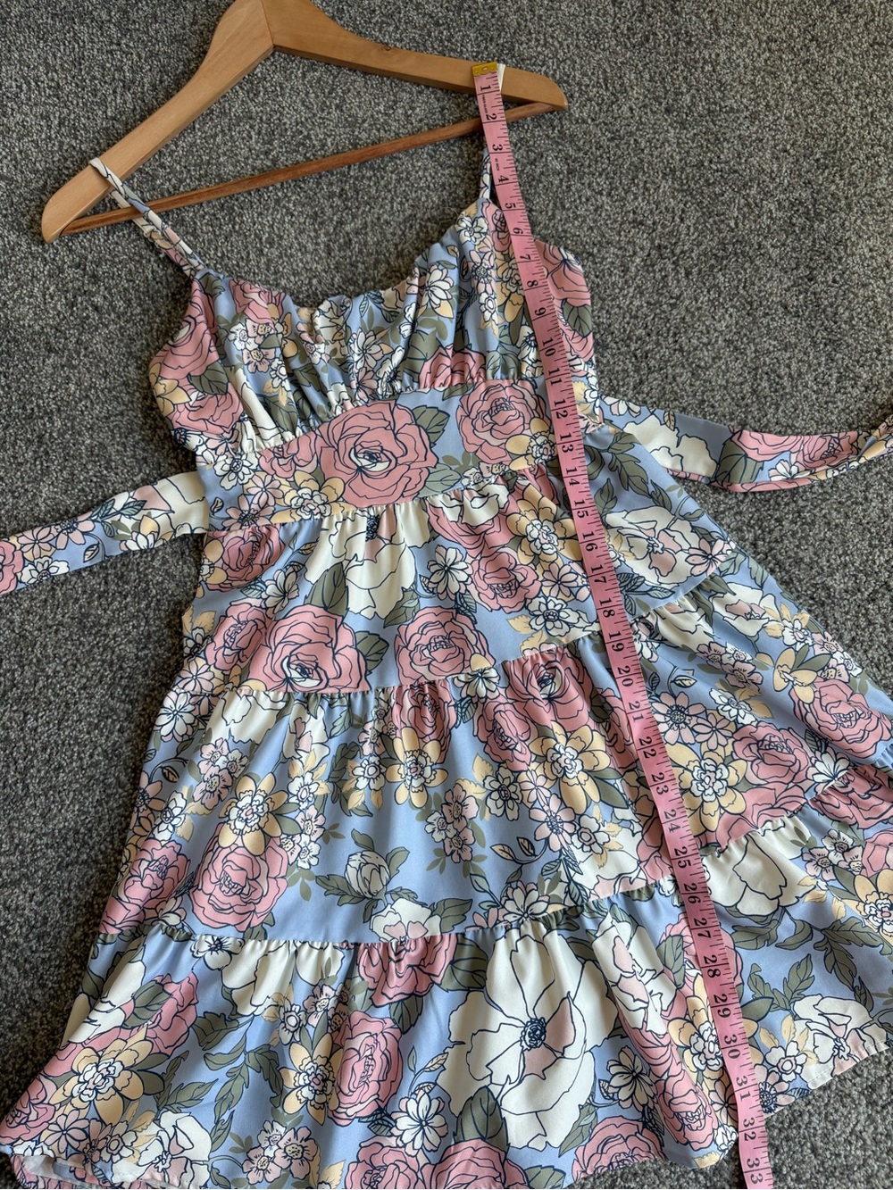 Altar’d State Soft Floral Spaghetti Strap Dress Sundress Bow Back Garden Small - Picture 6 of 12